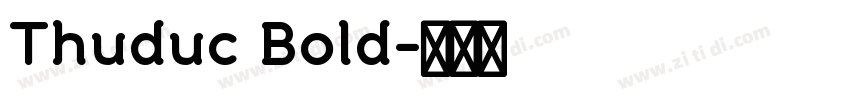 Thuduc Bold字体转换